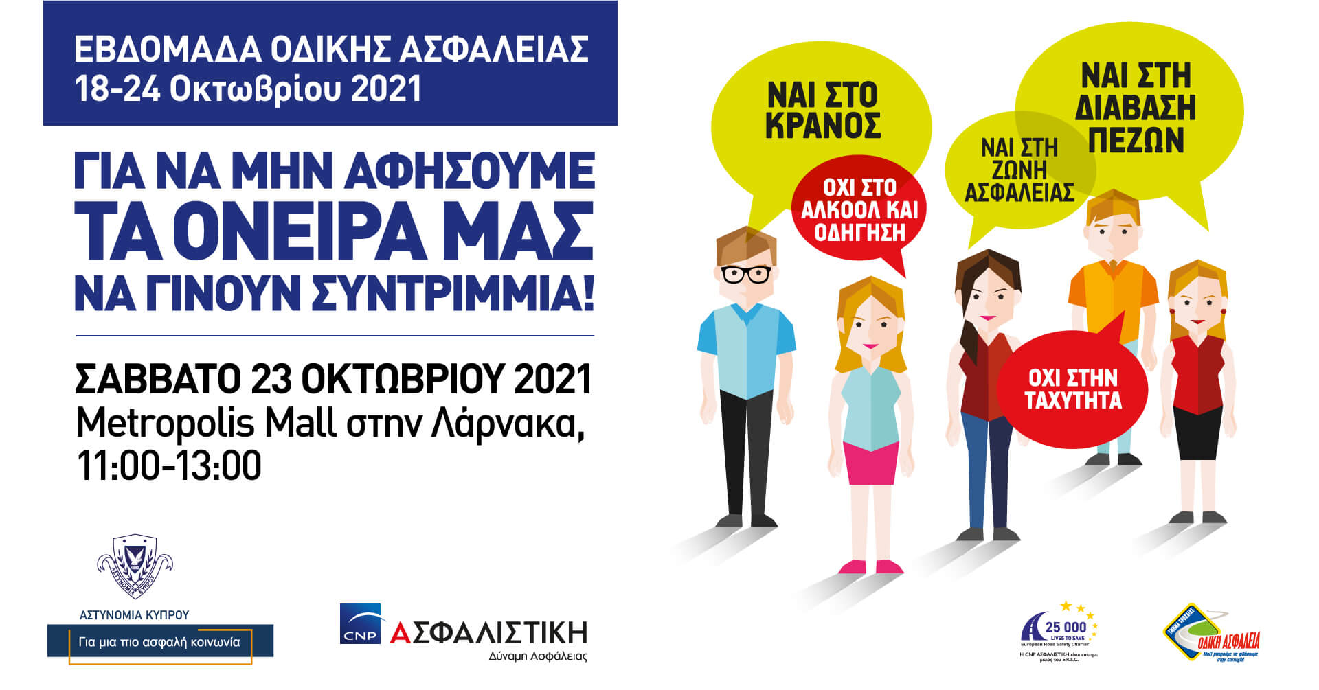 Πραγματοποιείτε αύριο η εκδήλωση της CNP για την Οδική Ασφάλεια