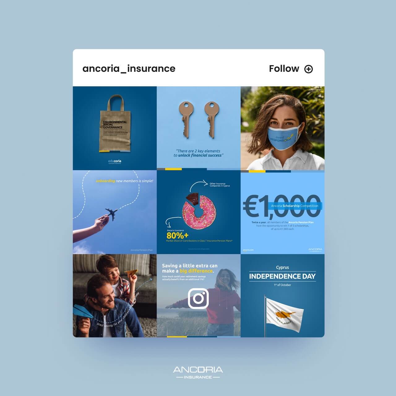 Η Ancoria Insurance τώρα και στο Instagram