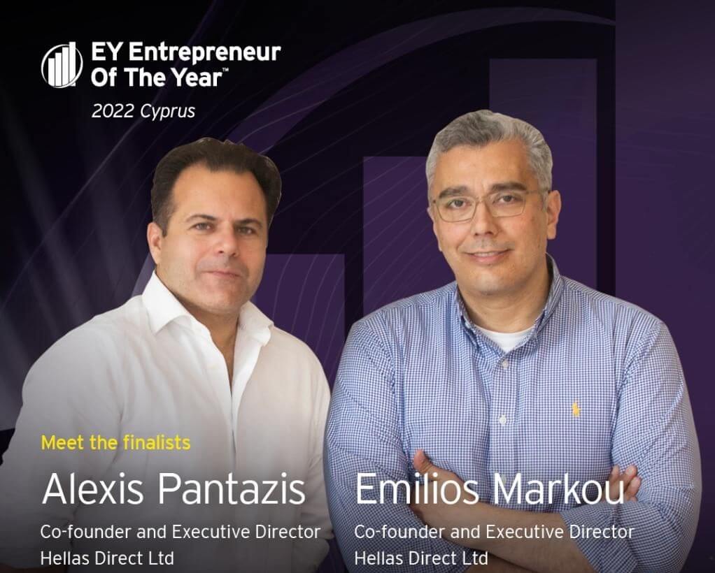 Στους φιναλίστ του EY Entrepreneur Of The Year οι ιδρυτές της Hellas Direct