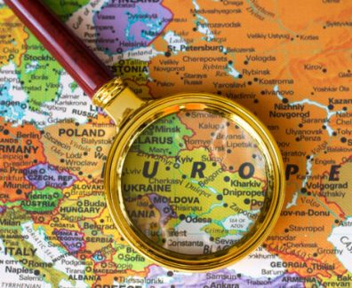 Lviv Ukraine-10 22 2021: Ukraine, Kiev, On The Map Of Europe A D