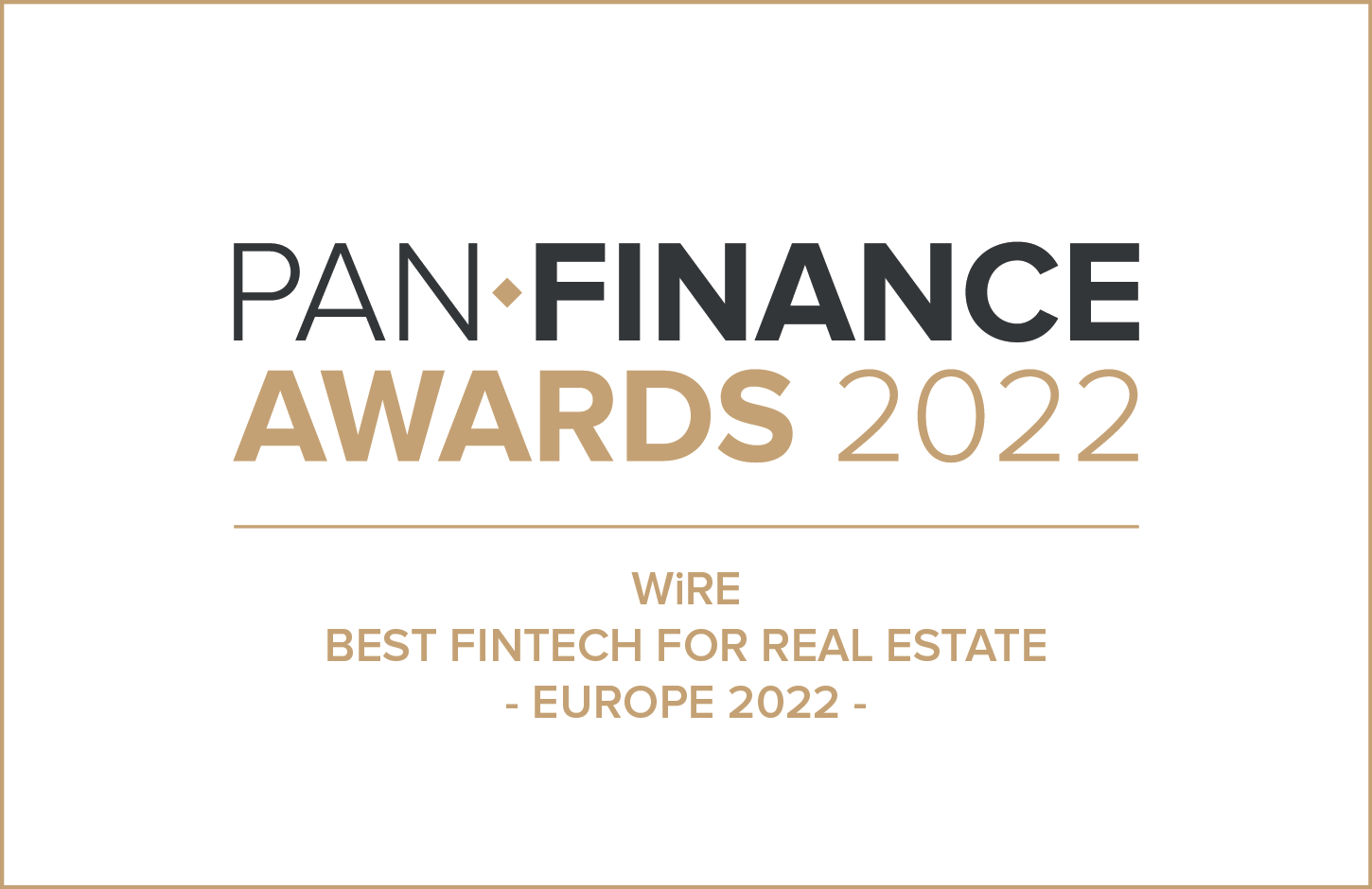 WiRE: Best Fintech for Real Estate, Europe 2022