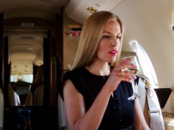 drinking-on-plane
