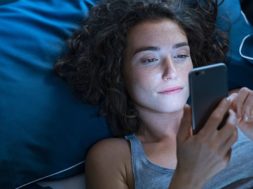 mobile-in-bed