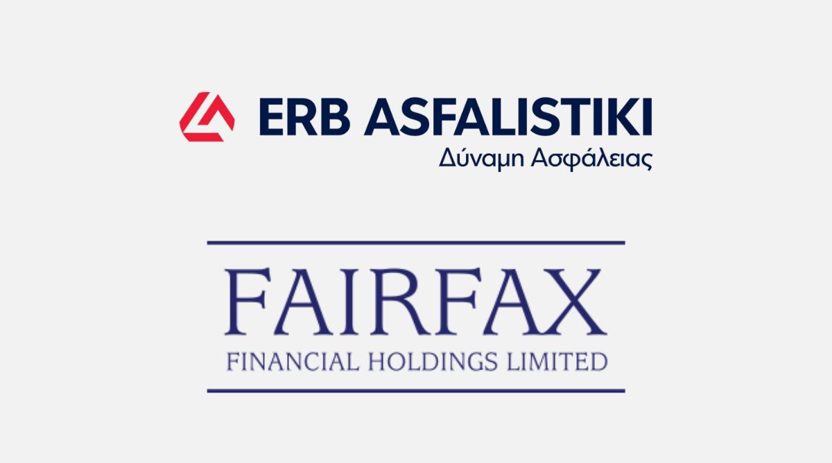 Η Fairfax επενδύει €59 εκατ. στην ERB Ασφαλιστική και αποκτά το 45% της εταιρείας