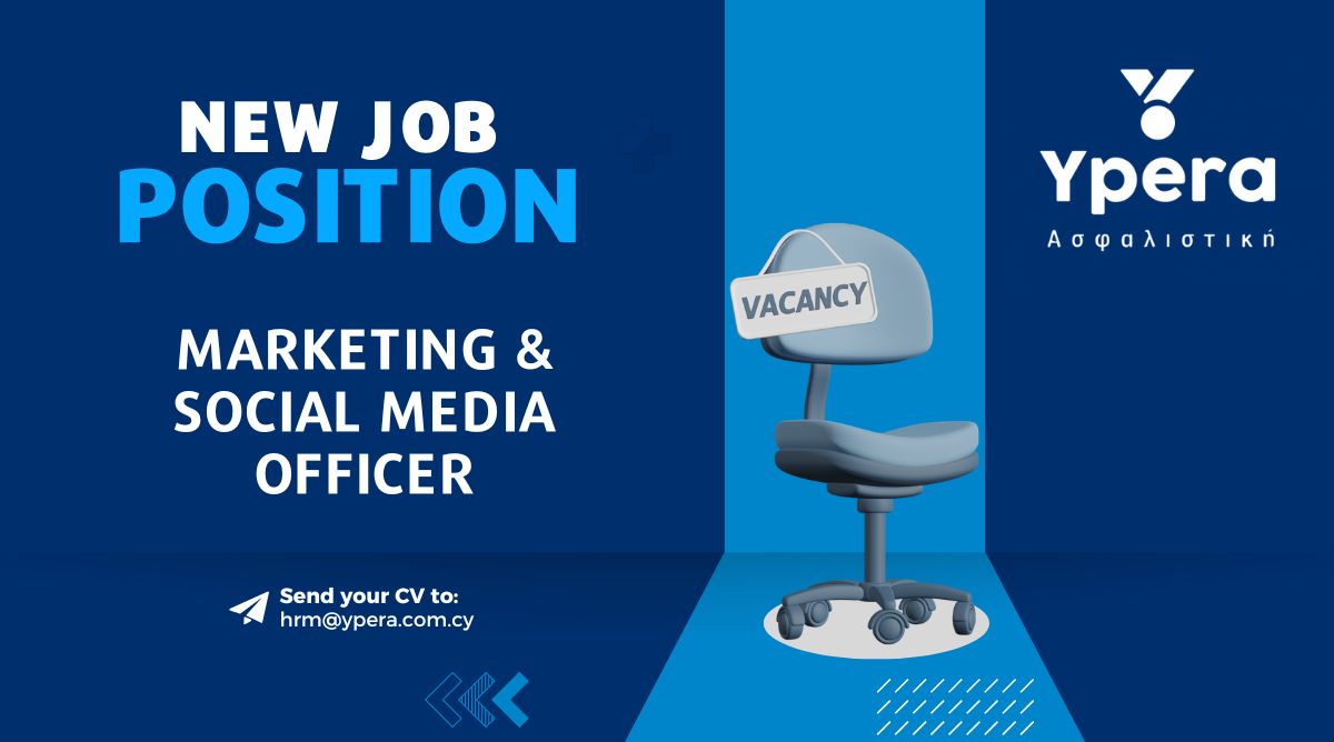 Ypera Insurance is growing and looking for a Marketing & Social Media Officer