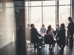 Business people working in conference room